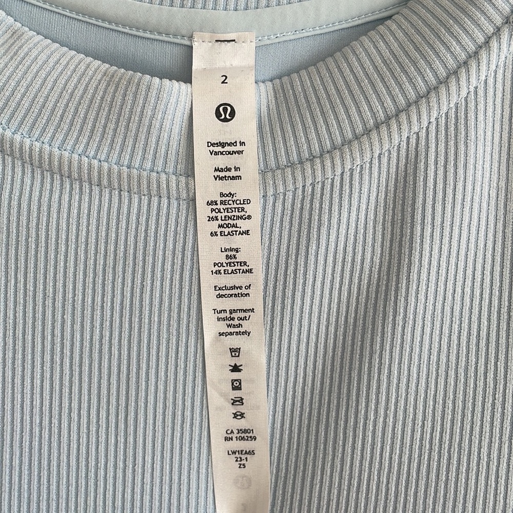 NWOT Lululemon Softstreme Ribbed Dress - Picture 3 of 3